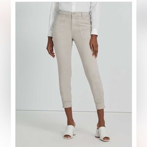 J Brand Arkin Zip Ankle Jogger in Driftwood, Size 30